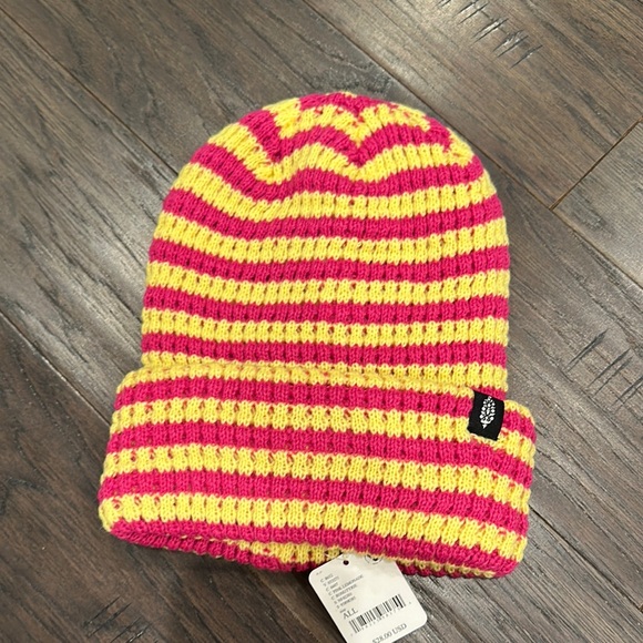 FP Movement by Free People Pink and Yellow Striped Beanie - Picture 3 of 5
